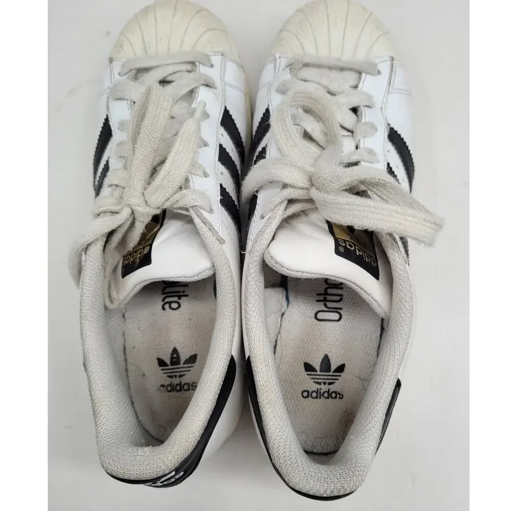 Adidas‎ Superstar White Black Striped C77154 Low Top Sneaker Mens Shoe Size 5.5